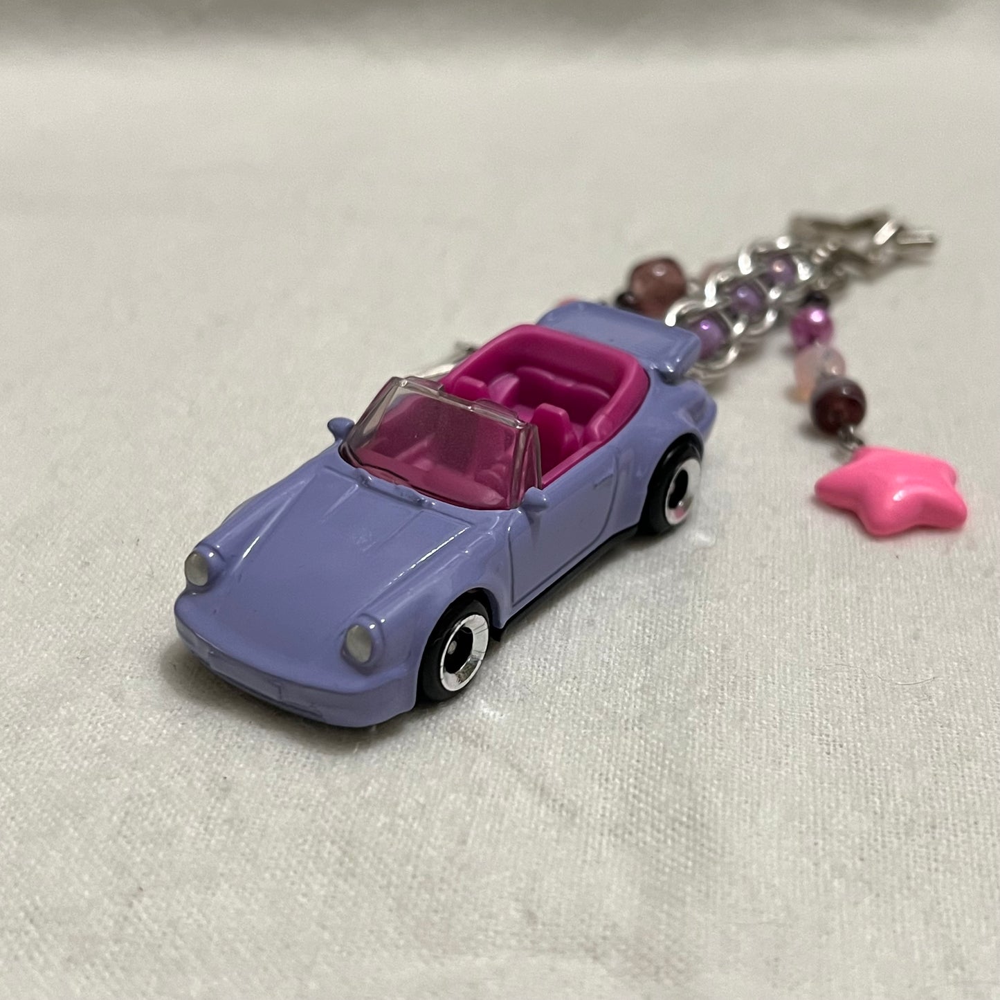 Porsche 911 Turbo Cabriolet Beaded Keychain