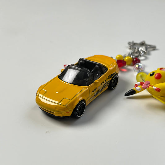 Mazda Miata Beaded Keychain