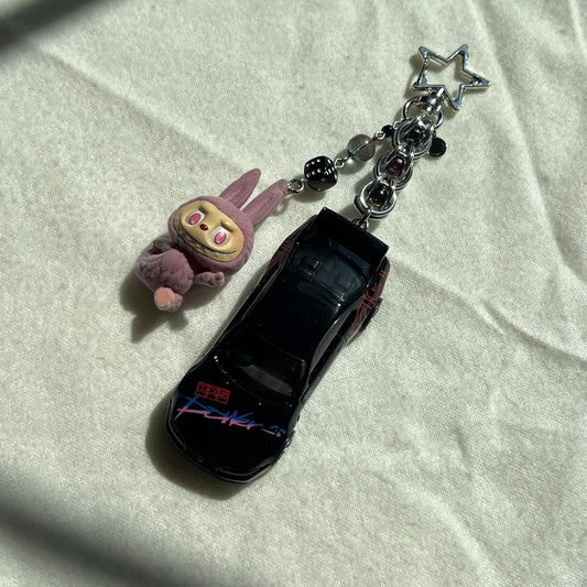 Nissan R32 x Monster Beaded Keychain
