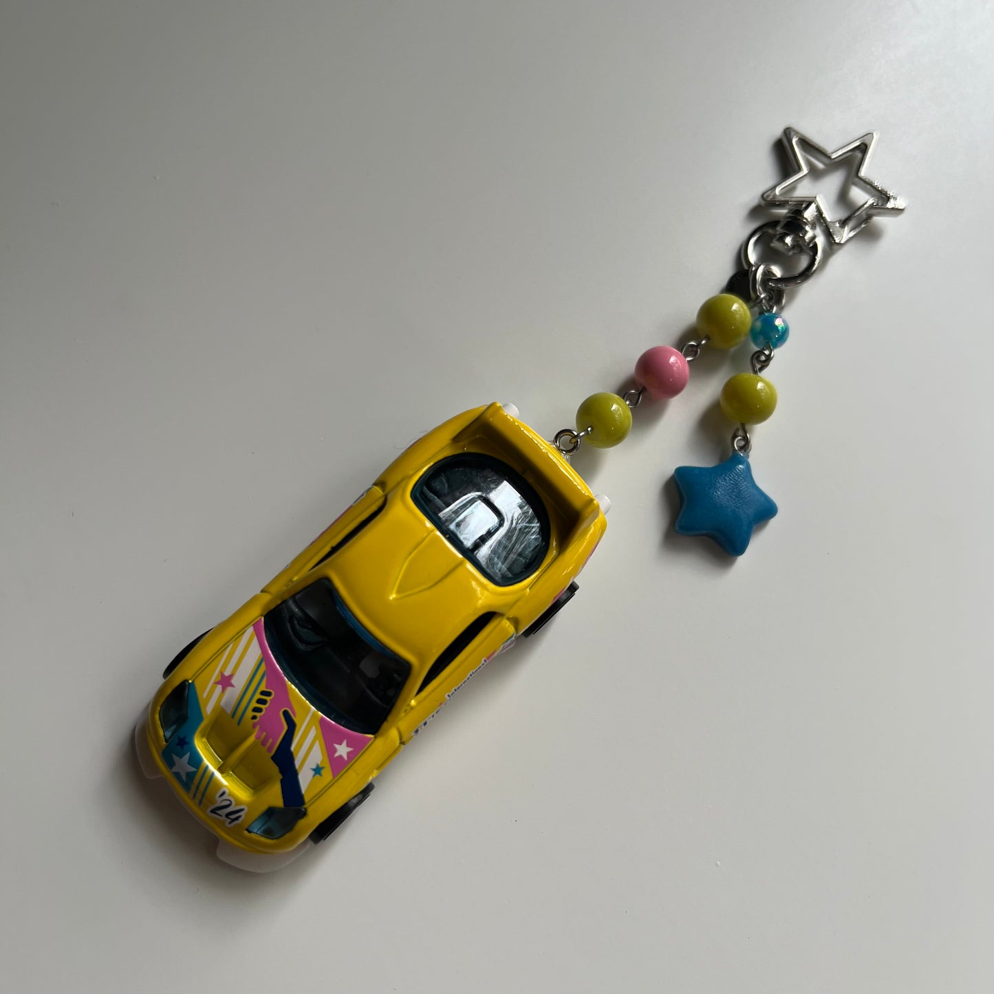 24 Seven Beaded Keychain