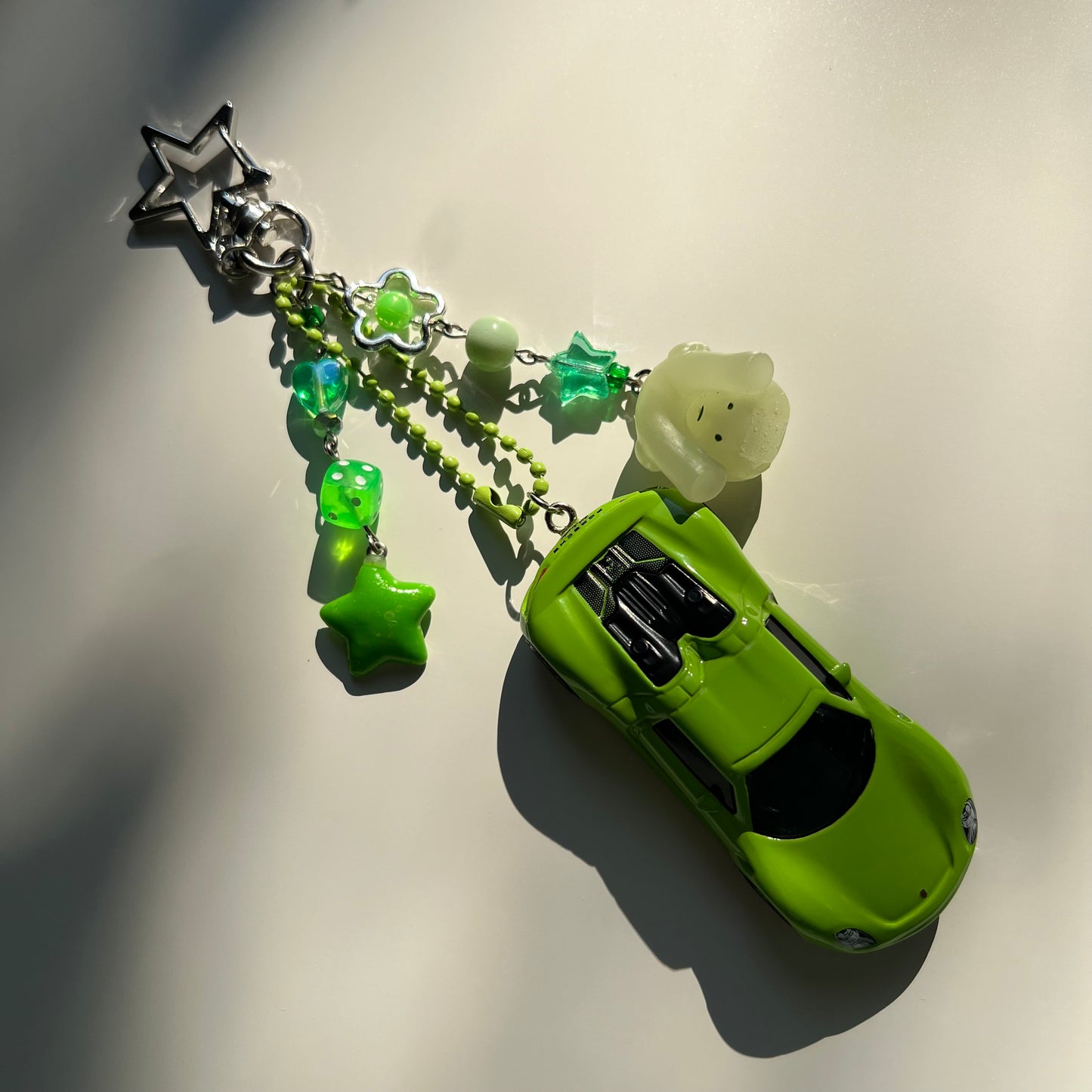 Smiski X Porsche 918 Spyder Beaded Keychain