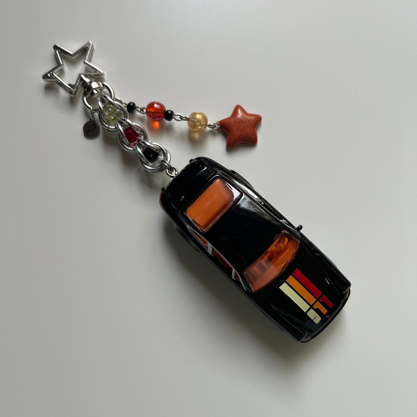 Porsche 911 Carrera RS 2.7 Beaded Keychain