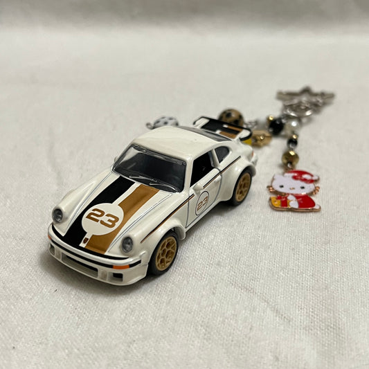Porsche 934 x Kitty Beaded Keychain