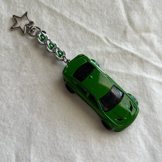Dodge Charger Beaded Keychain