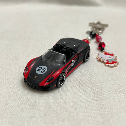 Porsche 918 Spyder x Kitty Beaded Keychain