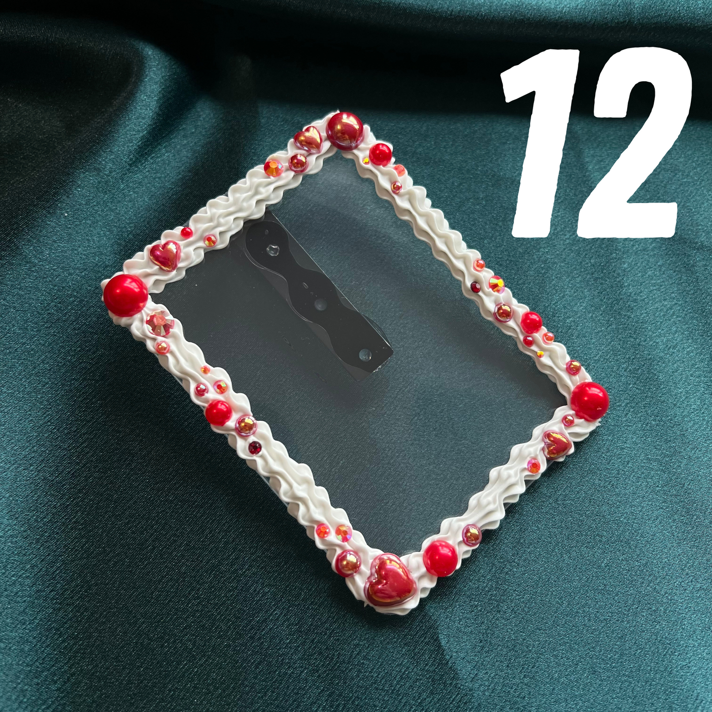 Pink-Red Cake Deco Photo Visor Clip