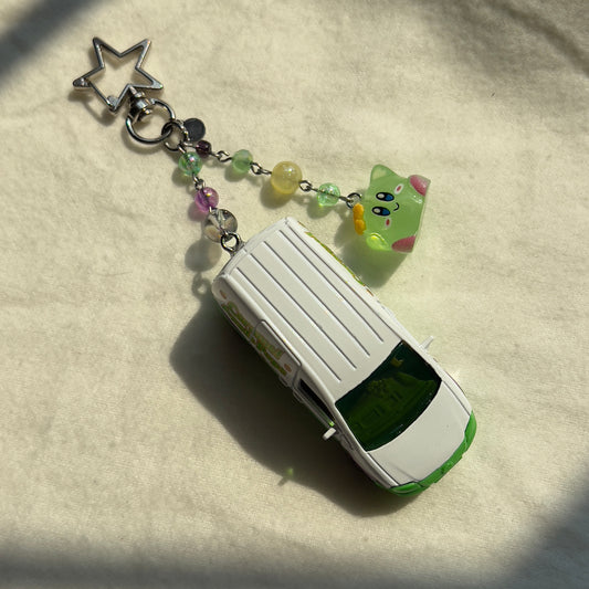 Caramel Apple Van Beaded Keychain