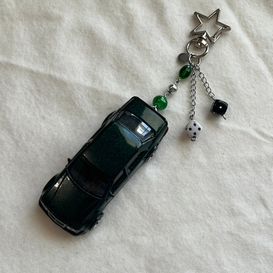 Mercedes Beaded Keychain