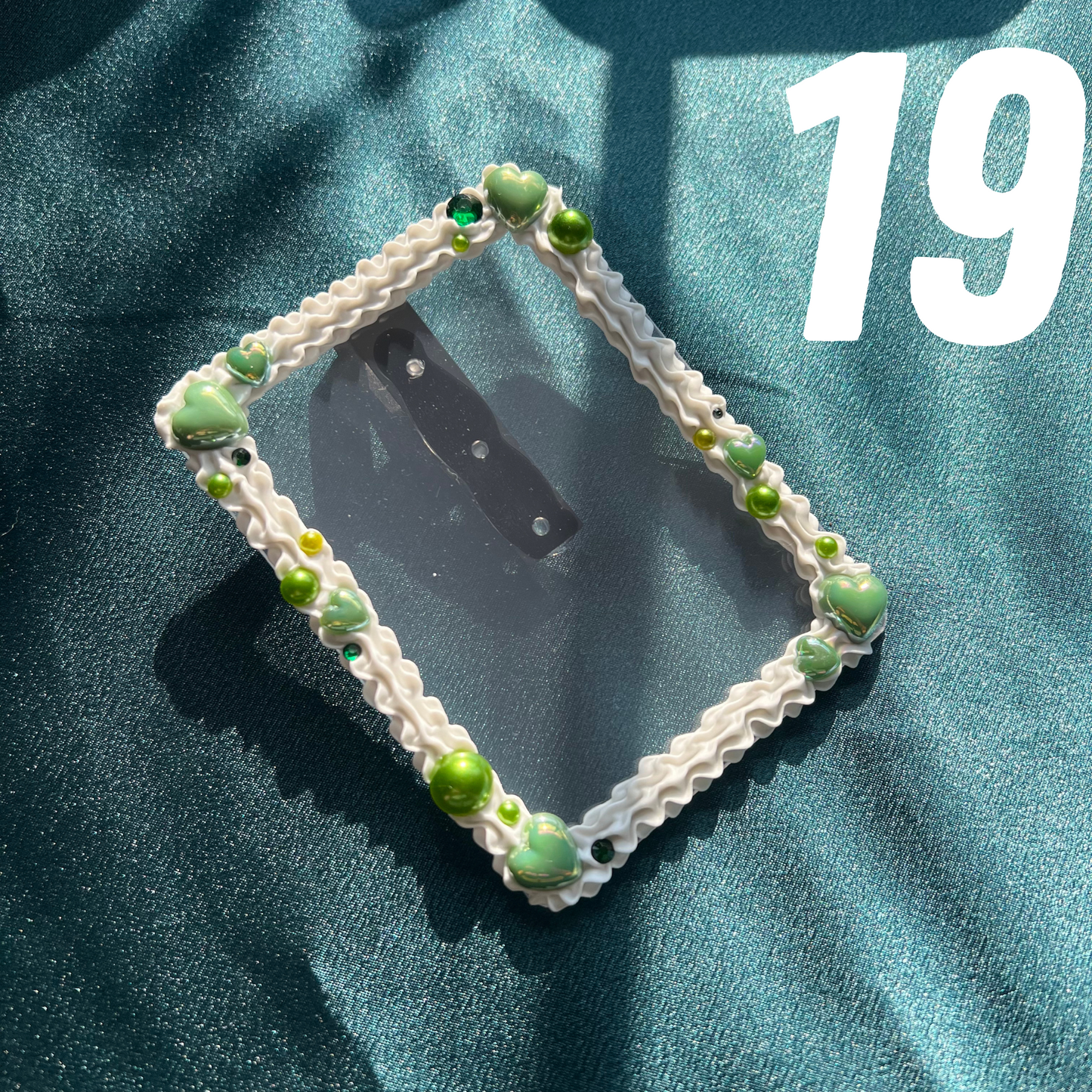 Purple-Green Cake Deco Photo Visor Clip