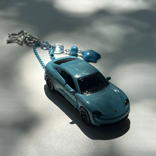 Porsche Taycan Beaded Keychain