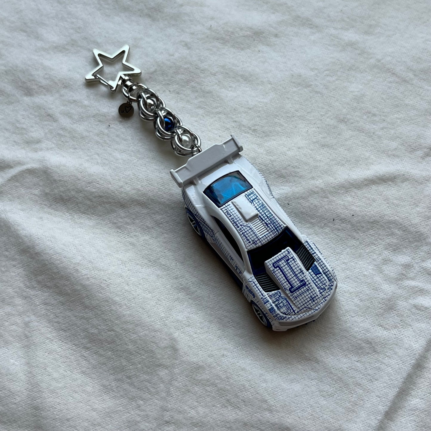 Chevy Camaro Beaded Keychain