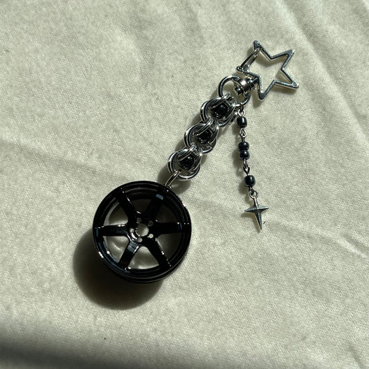 TE37 Beaded Keychain
