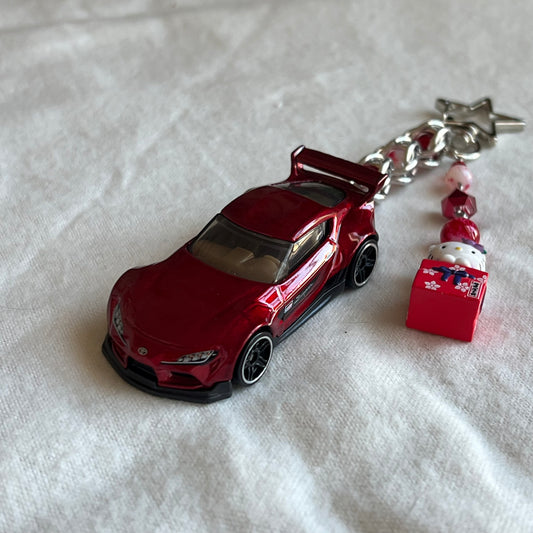 ‘20 Toyota GR Supra & Kitty Beaded Keychain