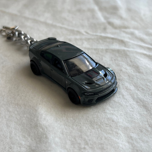 Dodge Charger Beaded Keychain