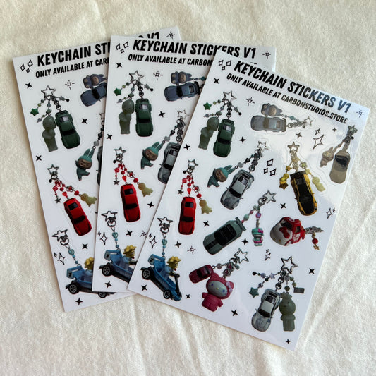Keychain Stickers V1 Sticker Sheet