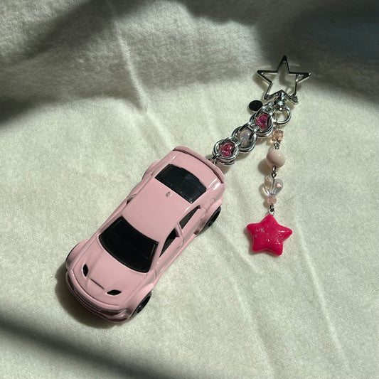Dodge Charger Beaded Keychain