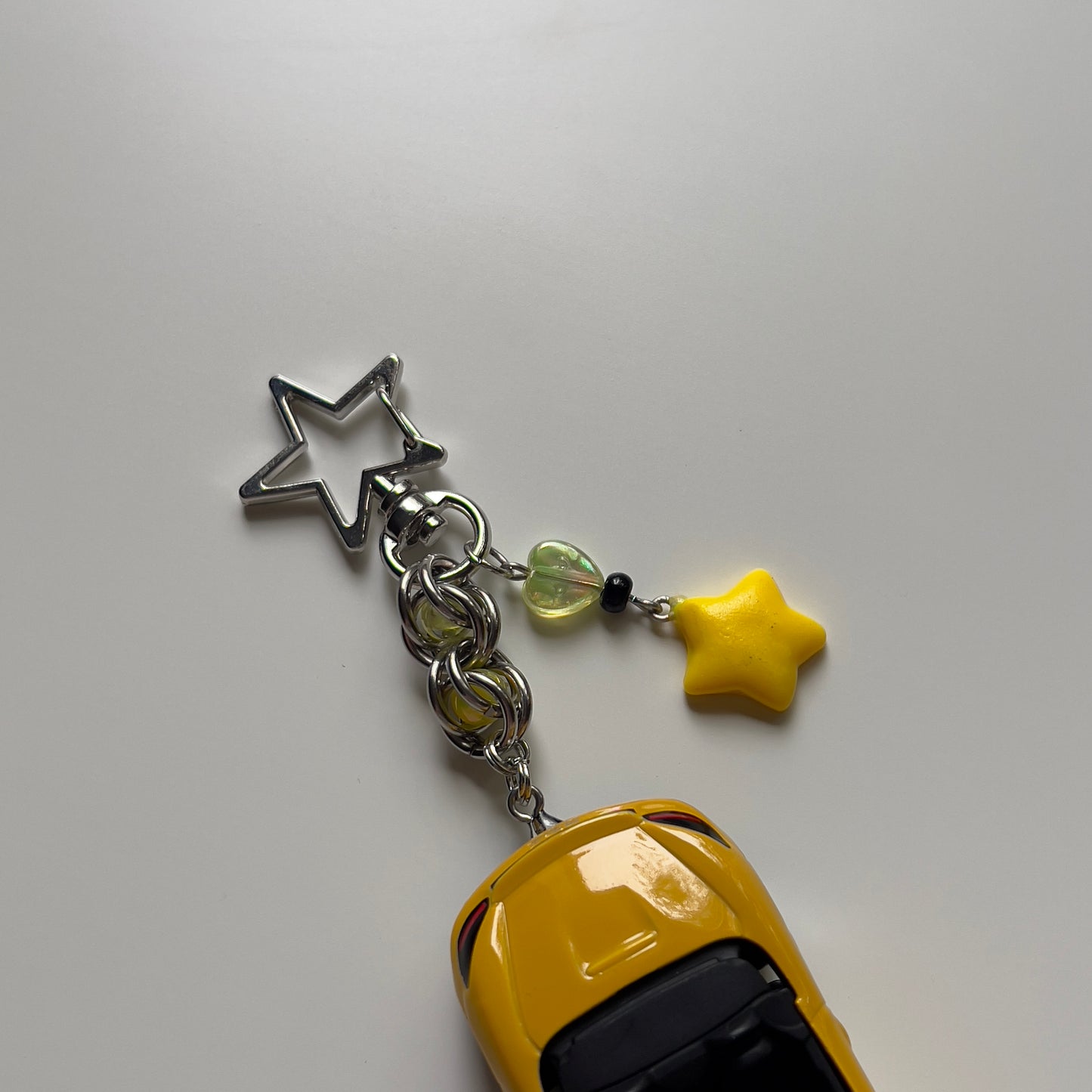 Porsche 718 Boxster Beaded Keychain