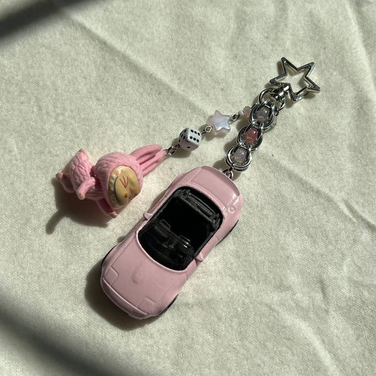 NA Miata x Monster Beaded Keychain