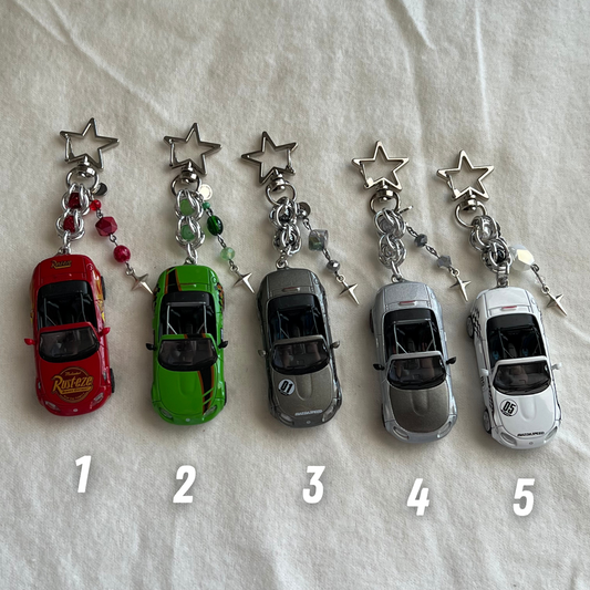 NC Miata Beaded Keychain