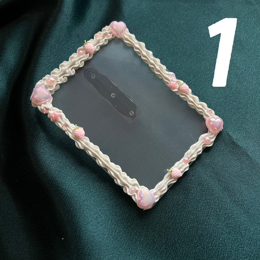 Pink-Red Cake Deco Photo Visor Clip