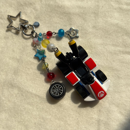 Standard Kart Beaded Keychain