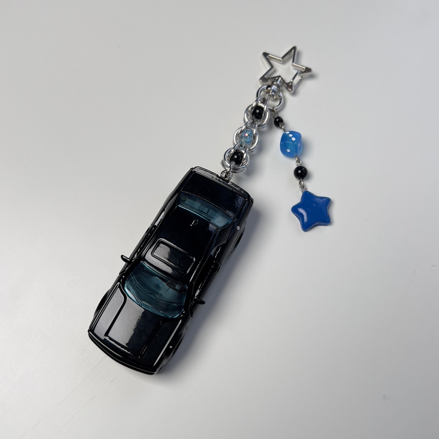 Dodge Challenger Beaded Keychain