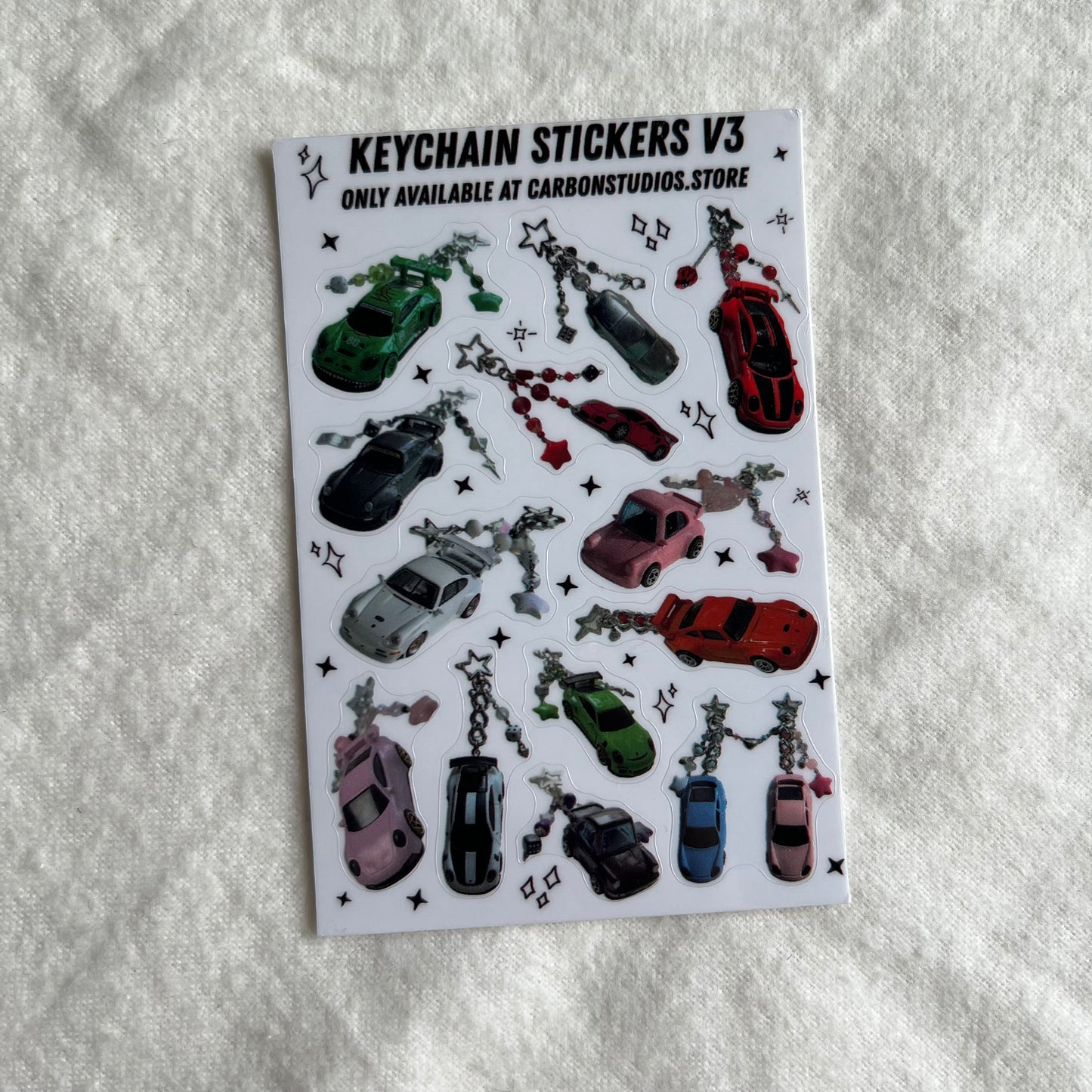 OOPS Keychain Stickers V3 Sticker Sheet