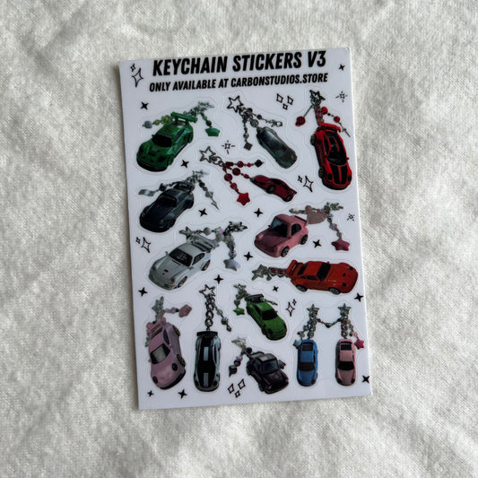 OOPS Keychain Stickers V3 Sticker Sheet