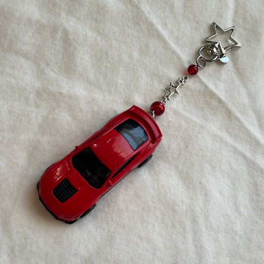 Mustang Beaded Keychain