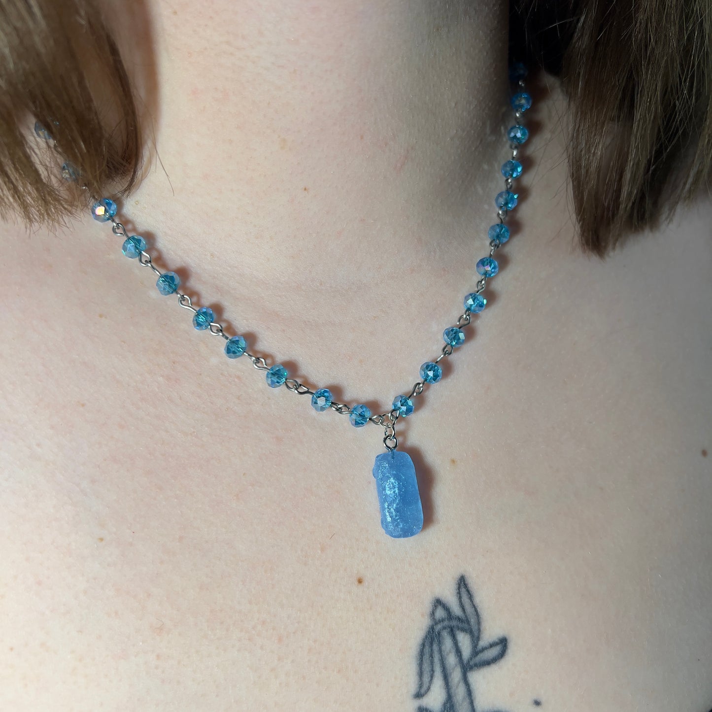 Blue Raspberry Jolly Rancher Miata Necklace