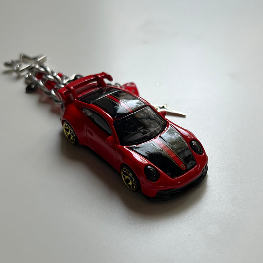 Porsche 911 GT3 Beaded Keychain