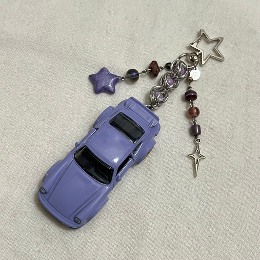 Porsche 934 Beaded Keychain