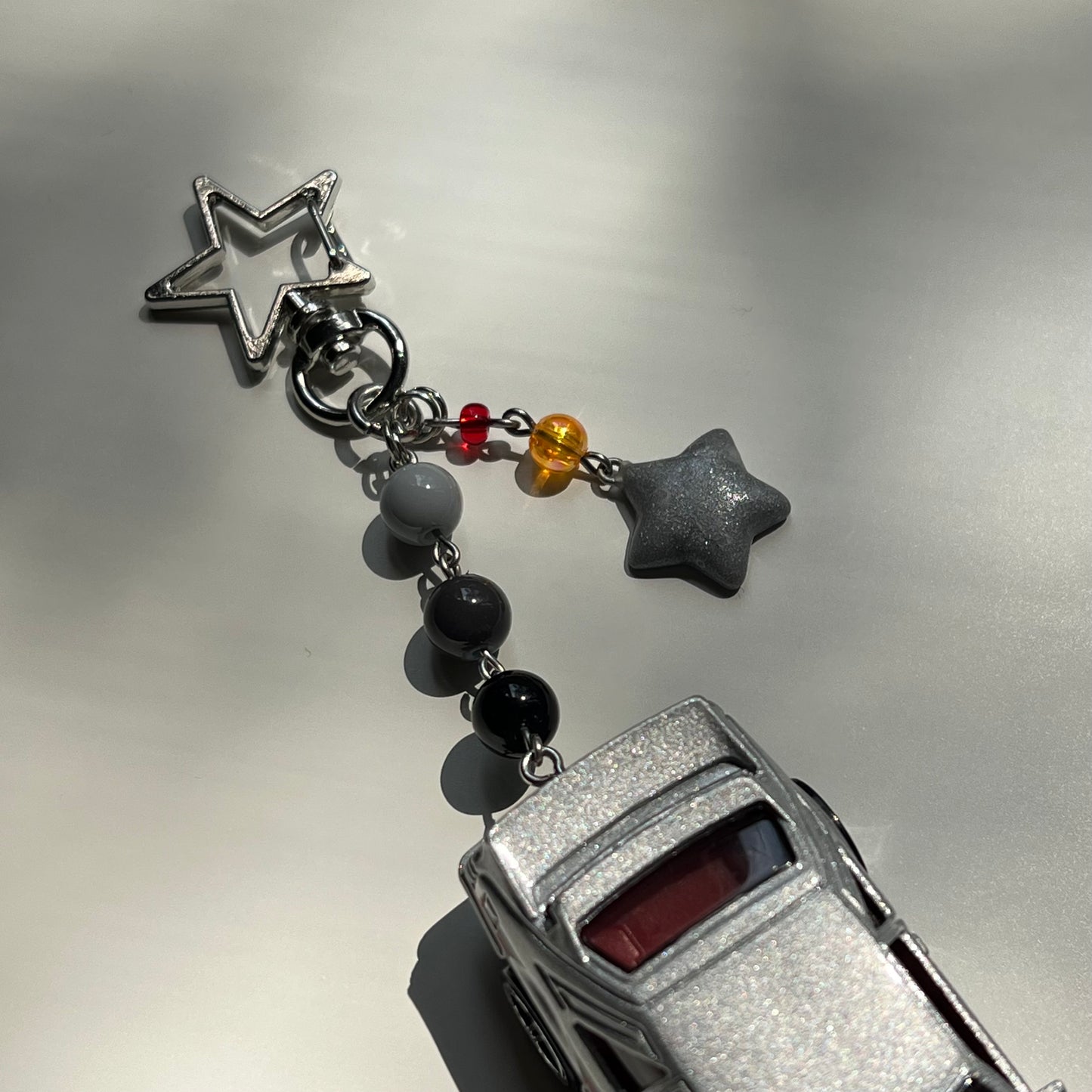 ‘84 Mustang SVO Beaded Keychain