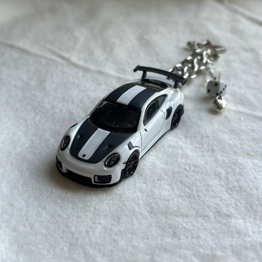 Porsche 911 GT2 Beaded Keychain