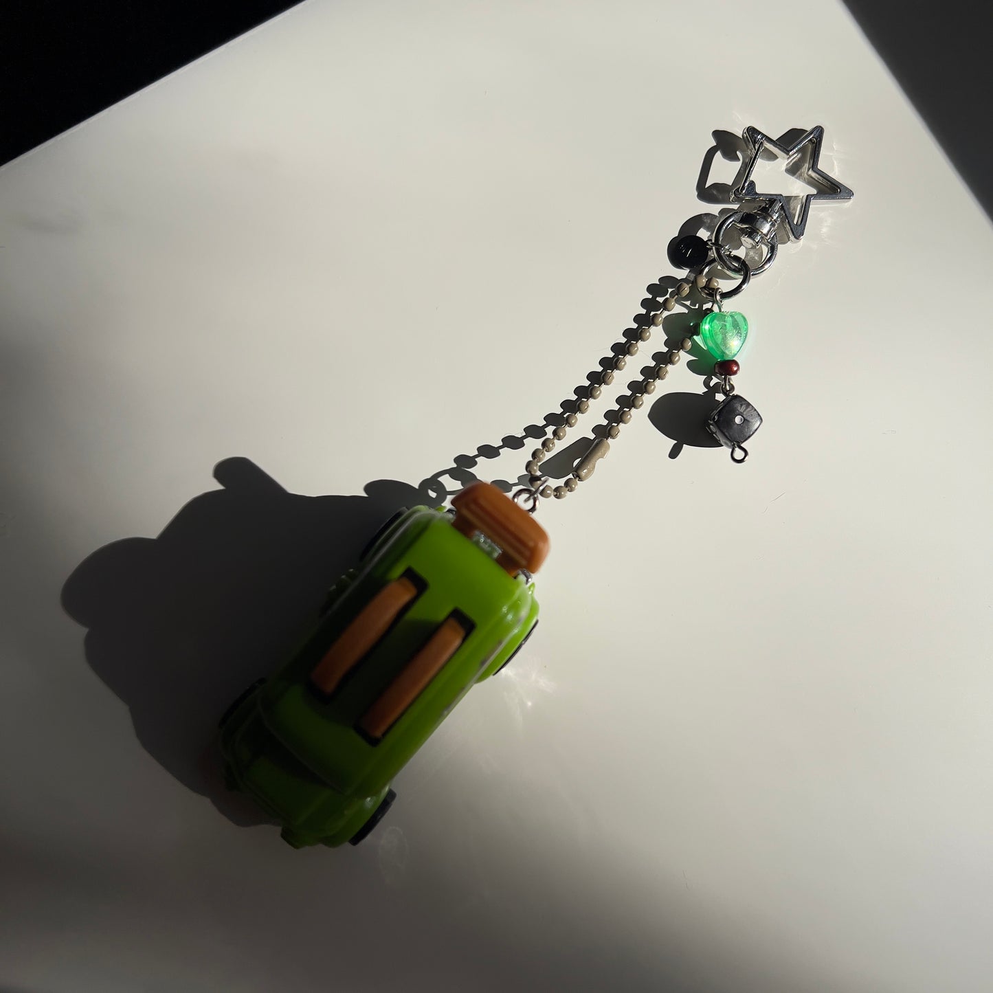 Toaster Beaded Keychain