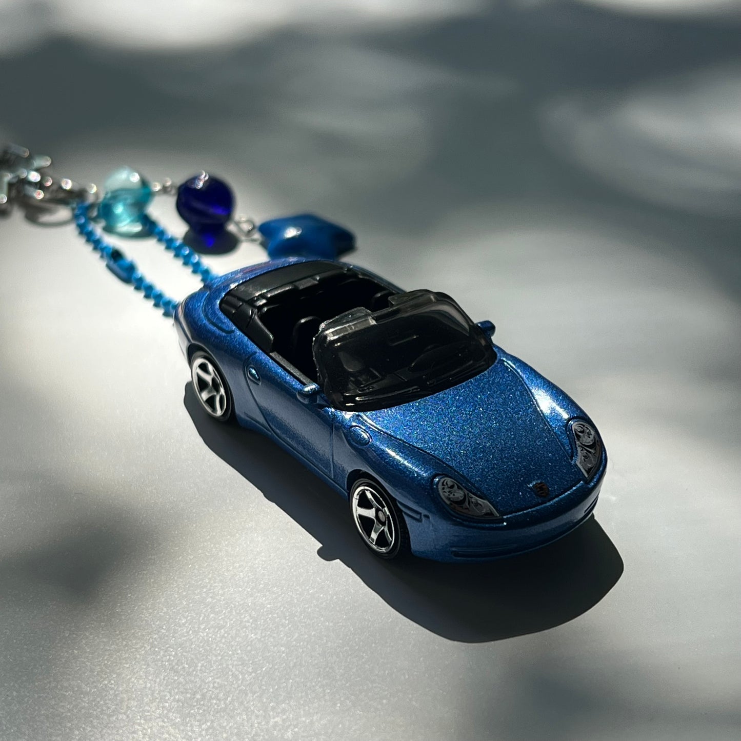 Porsche 911 Carrera Cabriolet Beaded Keychain