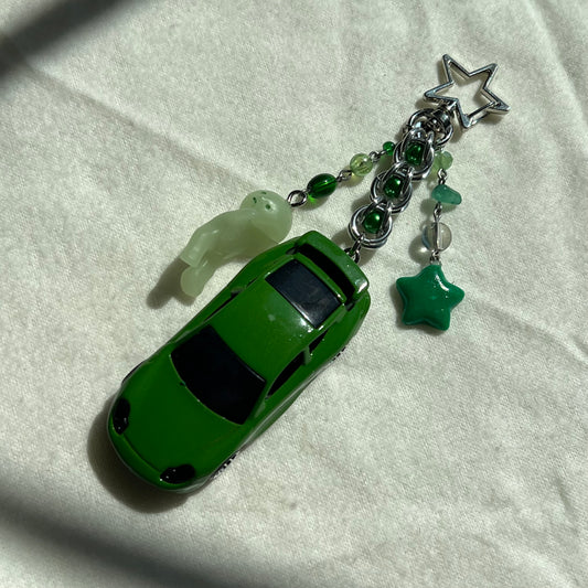 Porsche 911 GT3 Cup x Green Buddy Beaded Keychain
