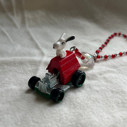Dog House Beaded Rear View Mirror Hanging / Bag Charm