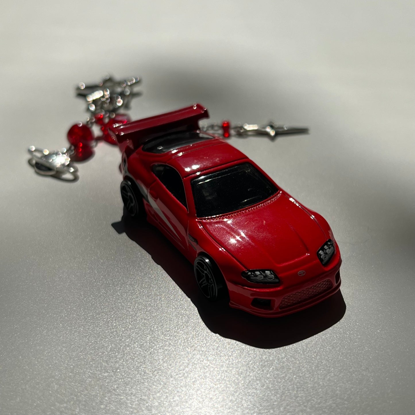 Toyota Supra Beaded Keychain