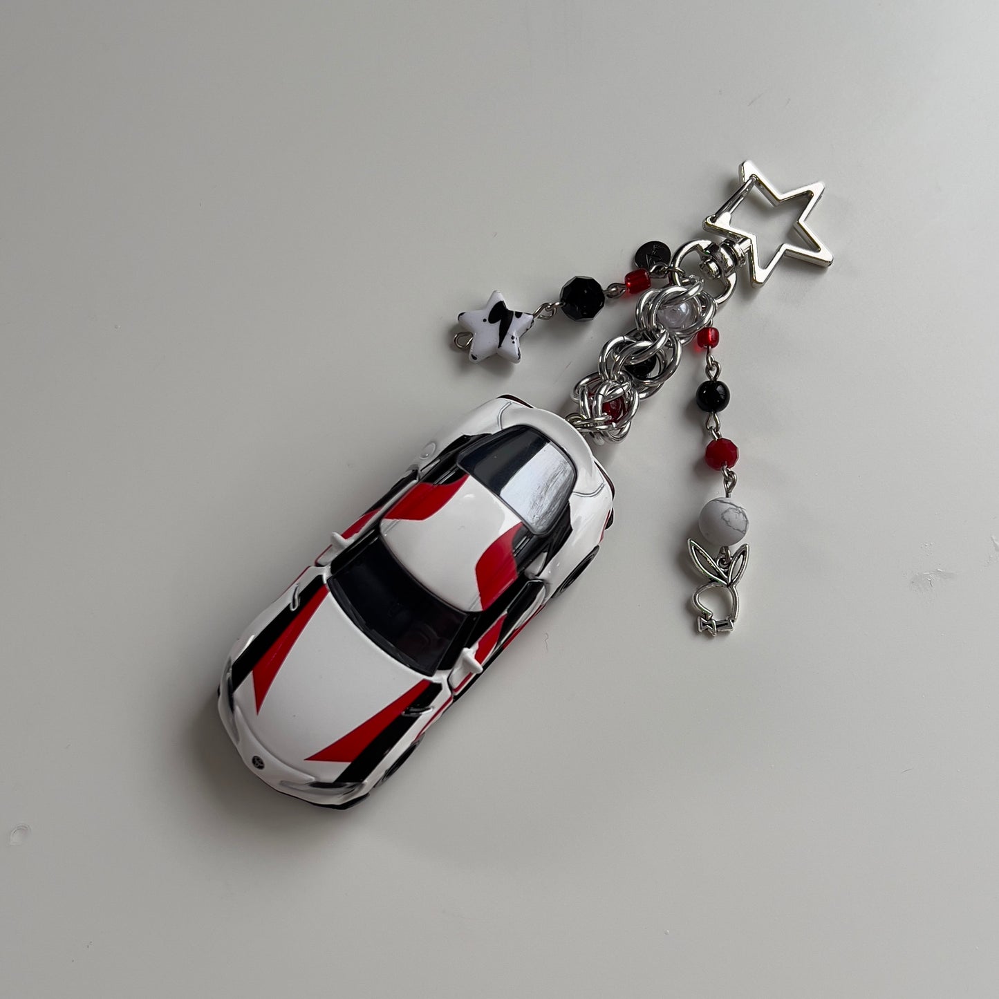 Toyota Supra GR Beaded Keychain