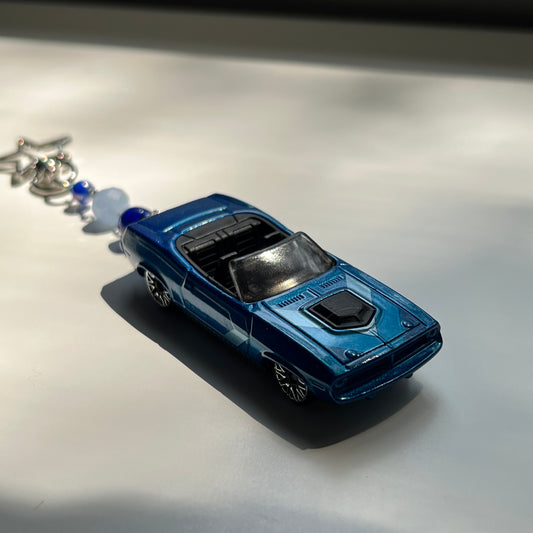 Plymouth Barracuda Beaded Keychain