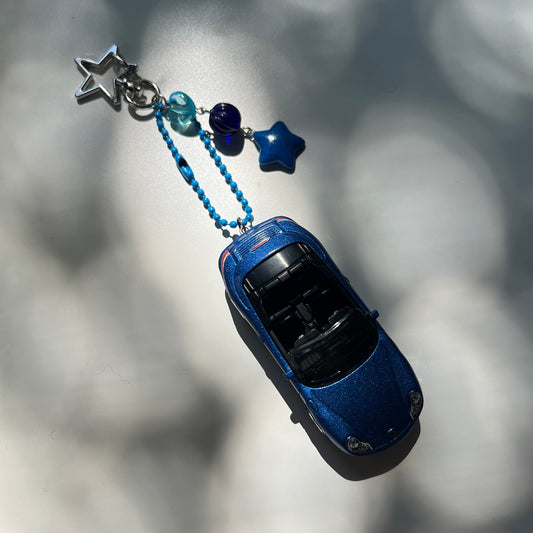 Porsche 911 Carrera Cabriolet Beaded Keychain