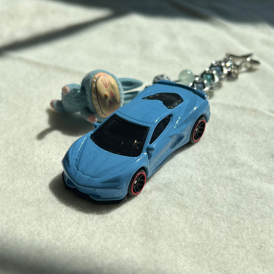 Corvette x Monster Beaded Keychain
