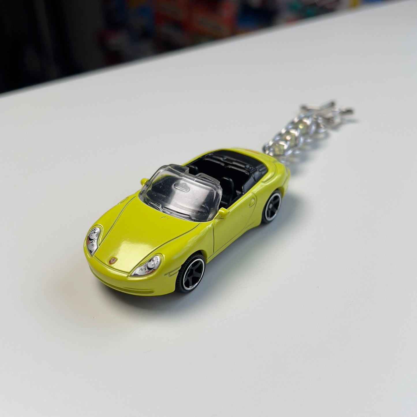 Porsche 911 Carrera Cabriolet Beaded Keychain