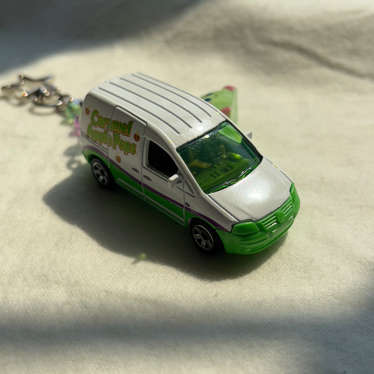 Caramel Apple Van Beaded Keychain
