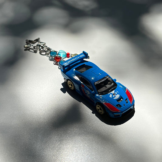 Porsche 935 Beaded Keychain