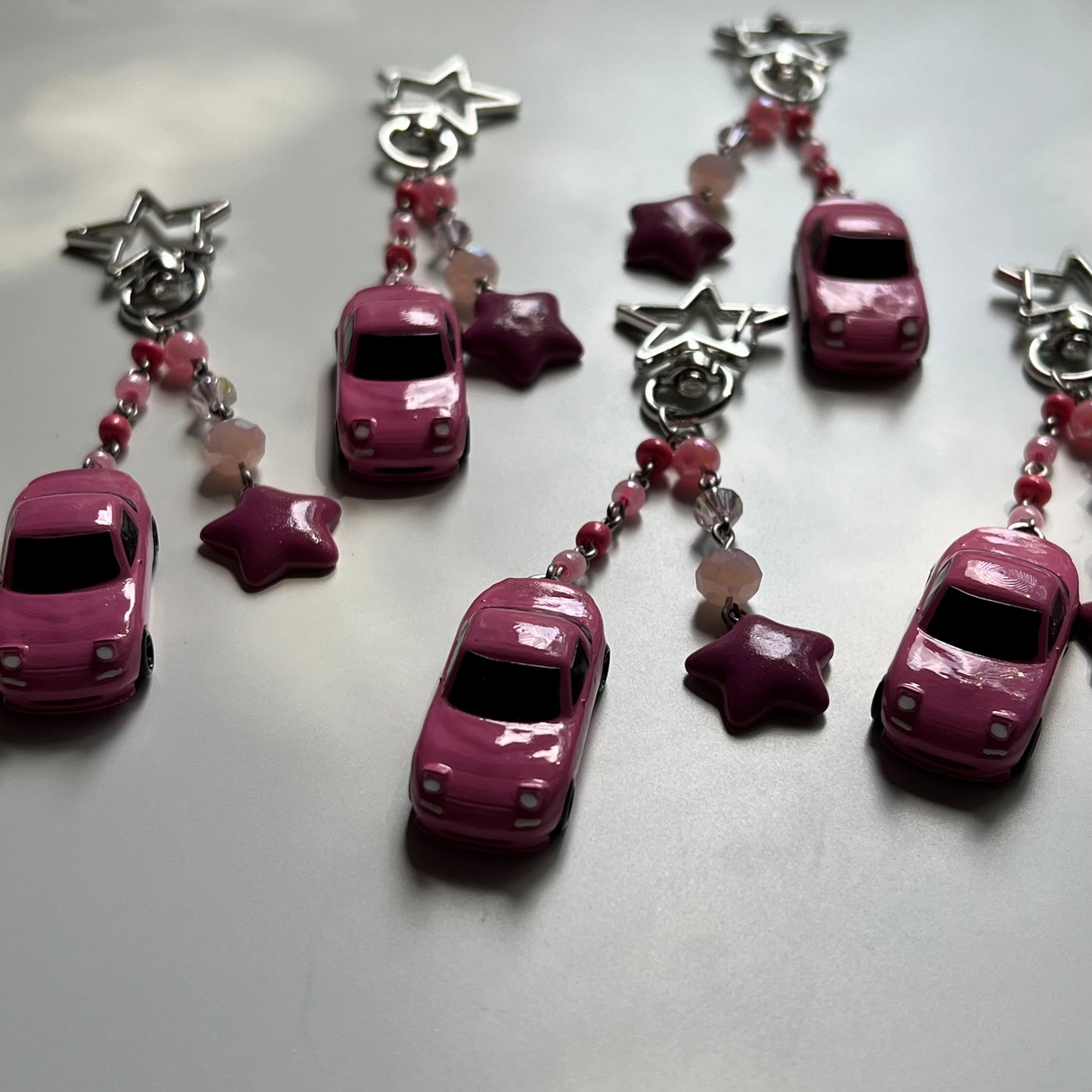 Pink Miata Keychain