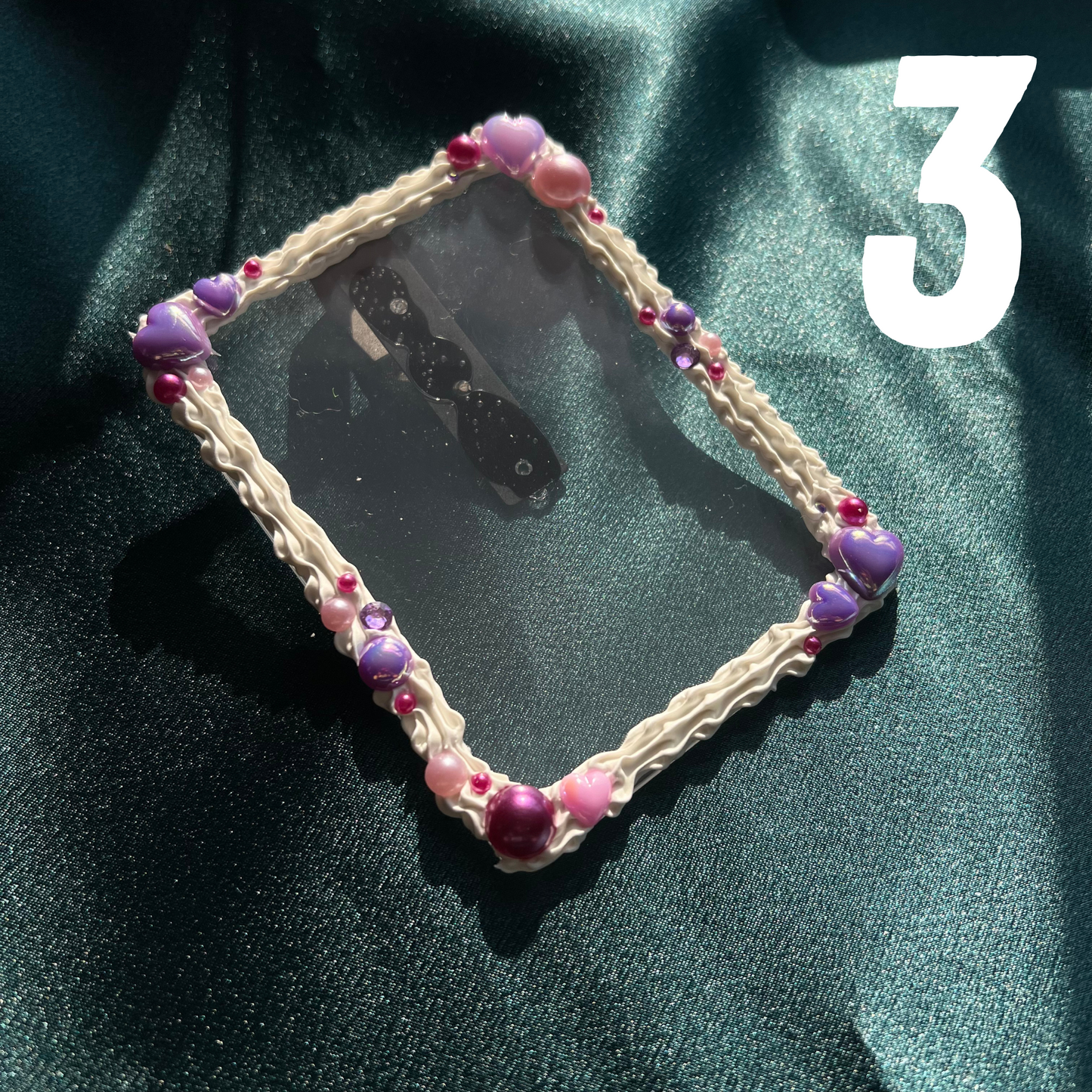 Purple-Green Cake Deco Photo Visor Clip
