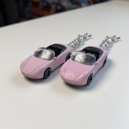 Porsche 911 Carrera Cabriolet Beaded Keychain