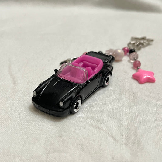 Porsche 911 Turbo Cabriolet Beaded Keychain
